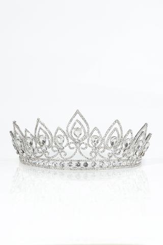Esküvői Alkalmi Tiara Strasszkövekkel