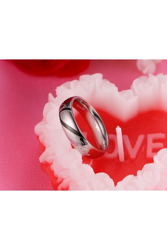 Kép 6/7 - A & ONE Ezüst Színű Rozsdamentes Acélból Készült Gyűrű Real Love Felirattal