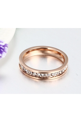 Kép 6/6 - A & ONE Rózsaarany színű rozsdamentes acélból készült gyűrű