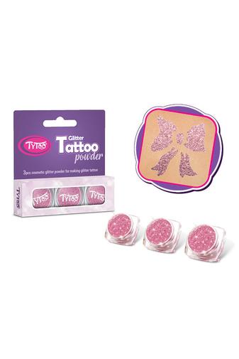 Kép 2/2 - Tytoo Babarózsaszín Csillámpor Szett  3 x 2,5 ml