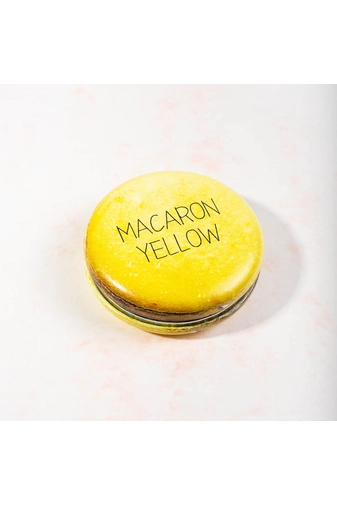 Kép 1/4 - Macaron mintás kis smink tükör (sárga)