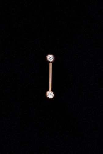 Kép 2/2 - A & ONE Arany színű cirkónia köves piercing