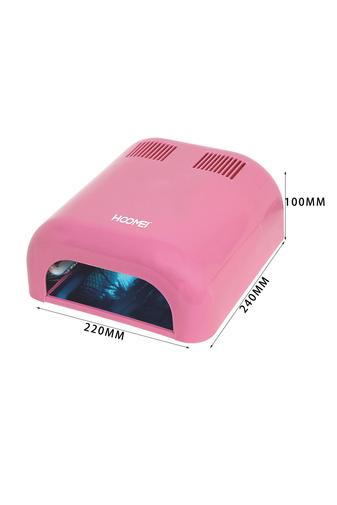 Kép 4/4 - Hoomei Rózsaszínű UV/LED Lámpa 4 x 9W