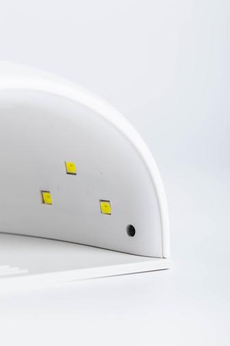 Kép 3/3 - Rózsaszín Köröm- És Gélszárító UV/LED Lámpa 12 Darab Led Izzóval, 36 W