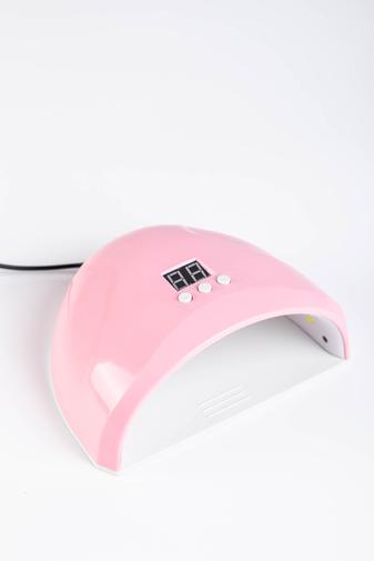Kép 1/3 - Rózsaszín Köröm- És Gélszárító UV/LED Lámpa 12 Darab Led Izzóval, 36 W