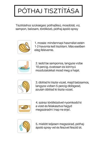Kép 3/3 - Egyenes Gumis Póthaj