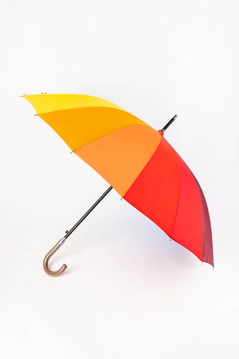 Kép 1/5 - Szivárványos, Többszínű Bot Esernyő, 119 cm Átmérővel