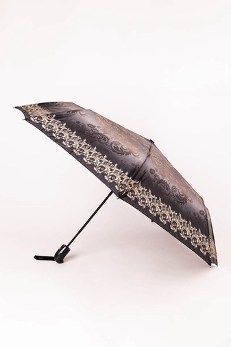Kép 1/3 - Szürke És Bézs Mintájú Automata Esernyő, 105 cm Átmérővel