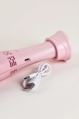 Kép 3/4 - Rózsaszín USB-vel Tölthető Kézi Műszempilla Szárító