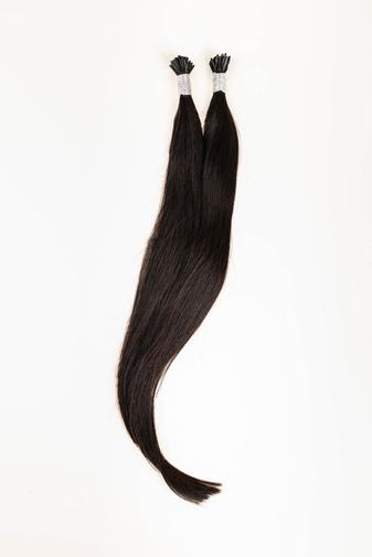 Kép 1/3 - 100 % Valódi Sötétbarna Haj - 75 CM, 120 GR