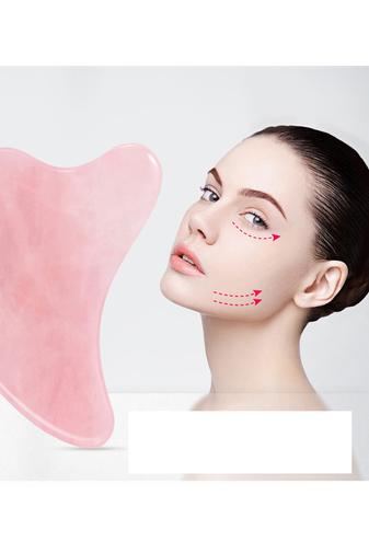 Kép 3/8 - A & ONE Rózsakvarc Arc Masszírozó Roller És Gua Sha Szett Dobozban