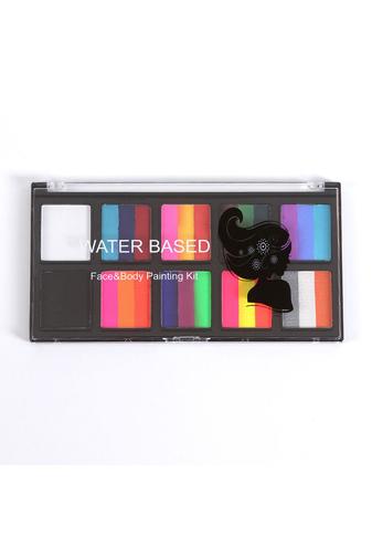 Kép 3/6 - Arc És Testfesték Paletta 10 db Ecsettel