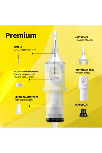 Kép 9/16 - HAWINK QUELLE Prémium 20 db-os Tetováló Tűmodul Szett - 1005RL