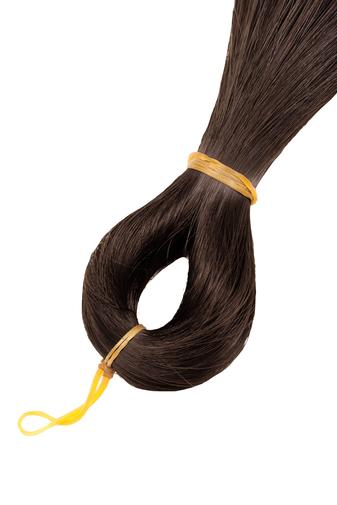 Kép 3/3 - Sötétbarna Szintetikus Póthaj Fonáshoz #10 - 90 cm 