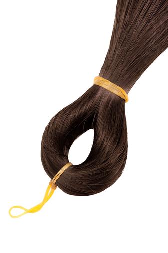 Kép 3/3 - Vörösesbarna Szintetikus Póthaj Fonáshoz #4 - 90 cm 