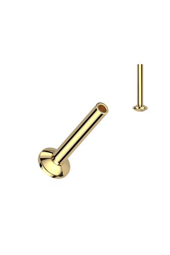 Kép 1/4 - Arany Színű Titánium Piercing Vég - 3 mm 