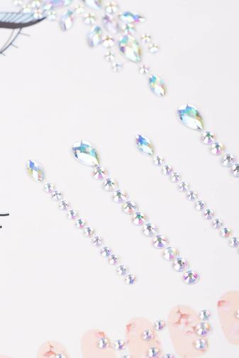 Kép 2/3 - Hologramos Öntapadós Arc És Test Strasszkő