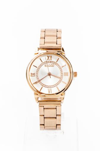 Kép 1/4 - Rosegold Színű Női  Fémszíjas Karóra 