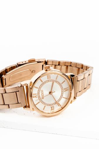 Kép 2/4 - Rosegold Színű Női  Fémszíjas Karóra 