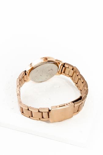 Kép 4/4 - Rosegold Színű Női  Fémszíjas Karóra 