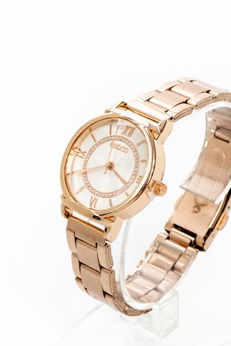Kép 3/4 - Rosegold Színű Női  Fémszíjas Karóra 