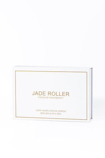 Kép 3/5 - A &amp; ONE Holdkő Arc Masszírozó Jade Roller És Gua Sha Szett Dobozban