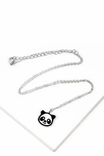 Kép 1/5 - S925 Ezüst Nyaklánc Panda Alakú Medállal