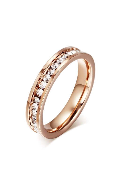 A & ONE Rózsaarany színű rozsdamentes acélból készült gyűrű