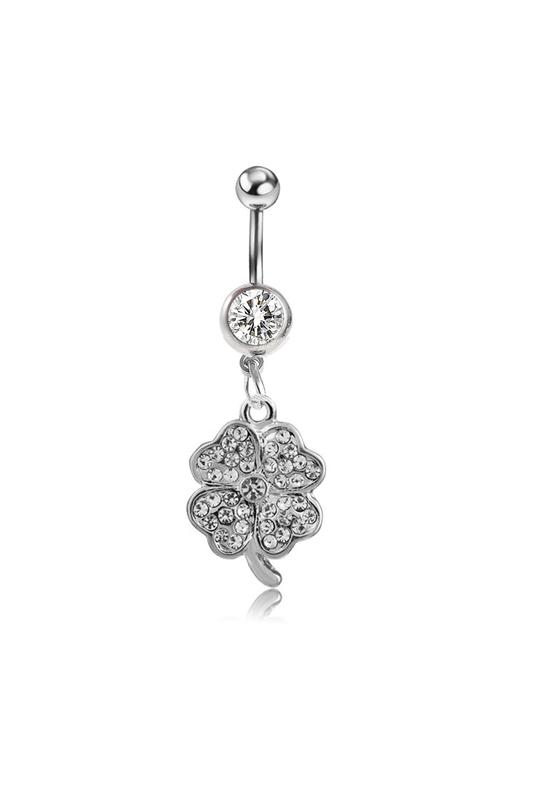 A & ONE Kövekkel Díszített Virágos Piercing
