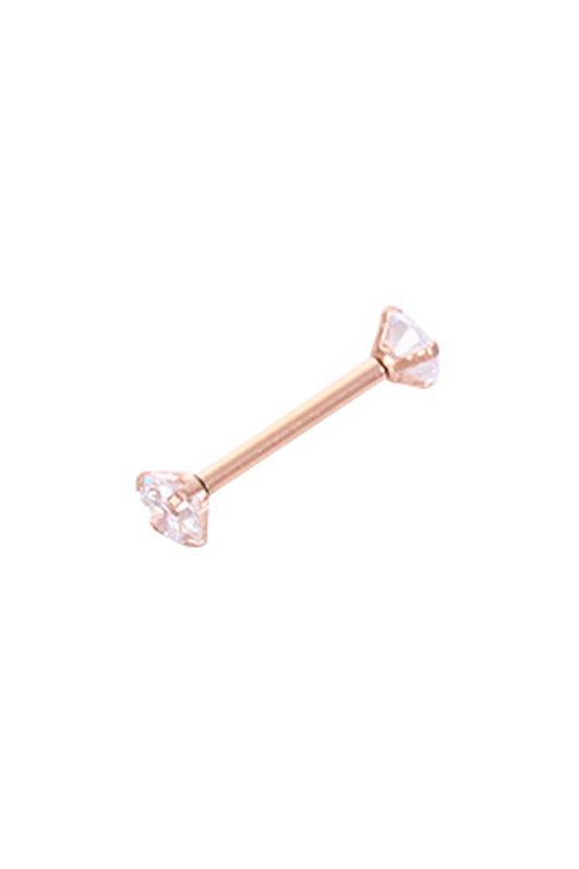 A & ONE Arany színű cirkónia köves piercing