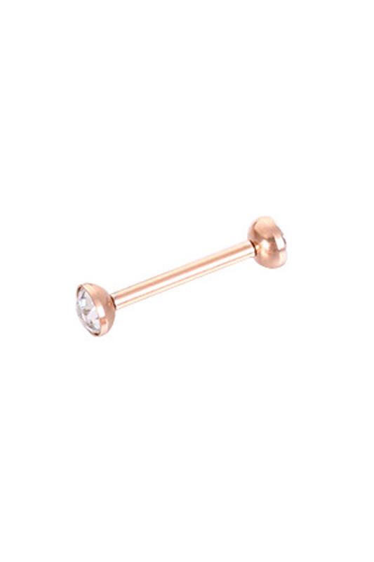 A & ONE Arany színű cirkónia köves piercing