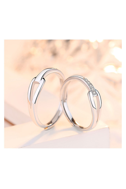 A & ONE Állítható Kövekkel díszített Klasszikus Ezüst Gyűrű - Női