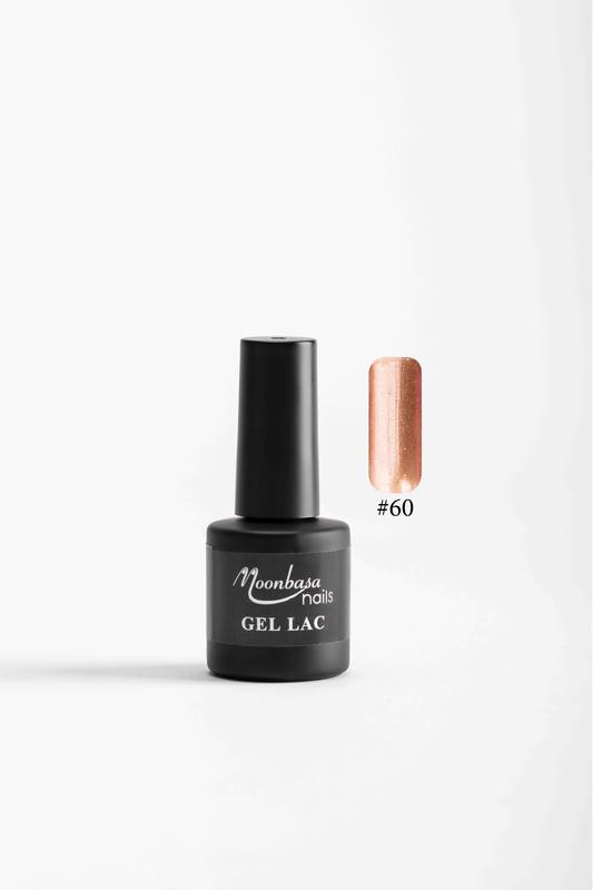 Moonbasa 6ML gél lakk #060 Csillámos barna