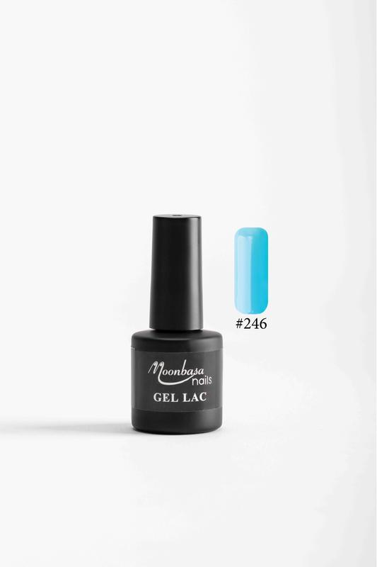 Moonbasa 6ML gél lakk #246 Topázkék
