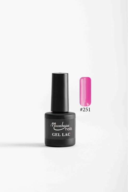 Moonbasa 6ML gél lakk #251 Közép rózsaszín