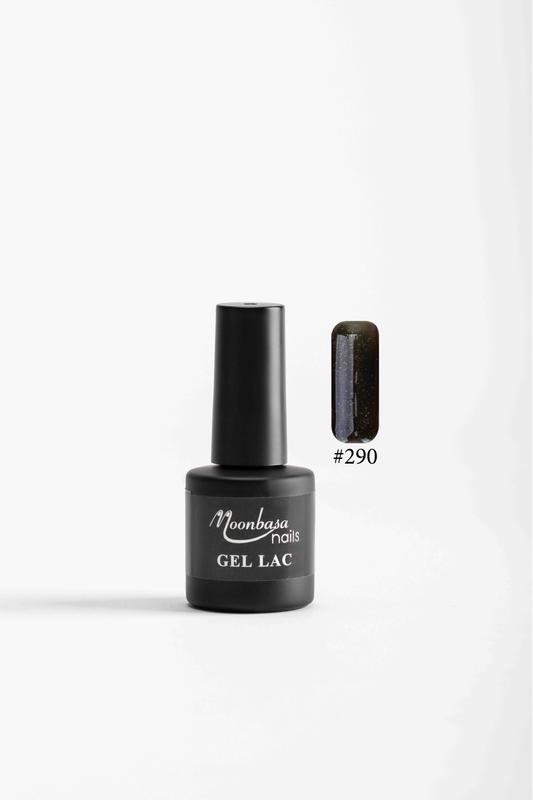 Moonbasa 6ML gél lakk #290 Csillámos sötétbarna