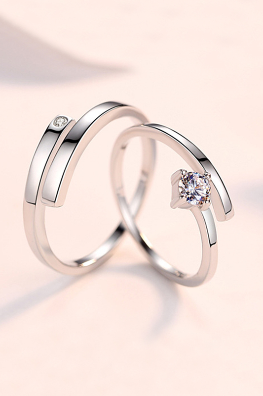 A & ONE Állítható, S925 Ezüst Gyűrű Cirkónia Kővel- Női