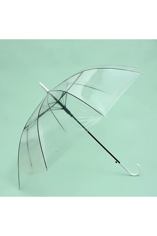Átlátszó És Fehér Automata Esernyő, 114 cm Átmérővel