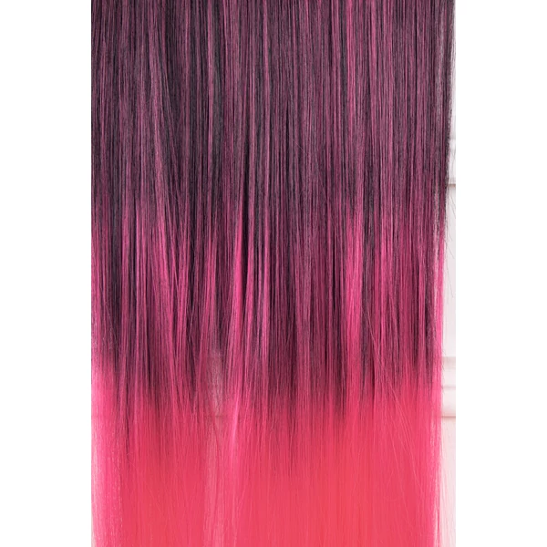 A & ONE Színes Egyenes Csatos Póthaj 60 cm