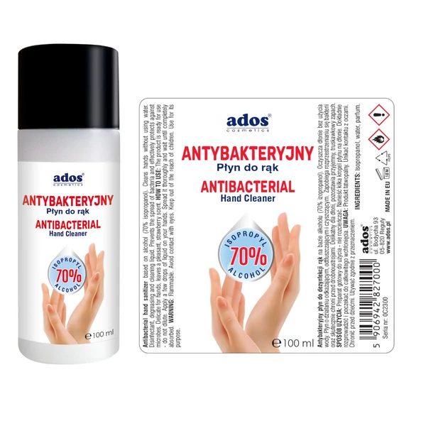 Alkoholos fertőtlenítőszer - ANTIBAKTERIÁLIS&VÍRUSÖLŐ