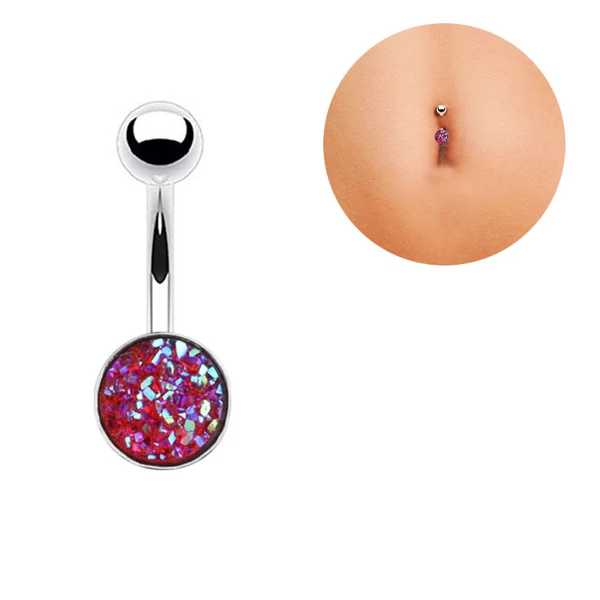 A & ONE Csillogós Anyaggal Díszített Piercing