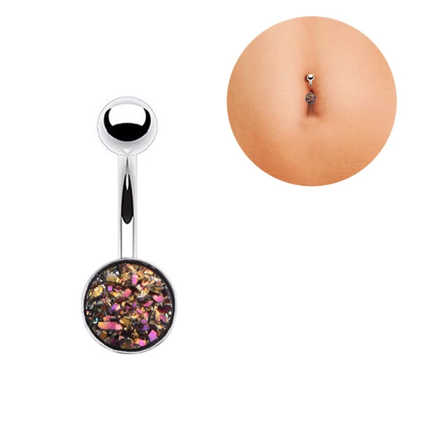 A & ONE Csillogós Anyaggal Díszített Piercing
