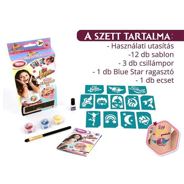 Tytoo Soy Luna Csillámtetoválás Szett