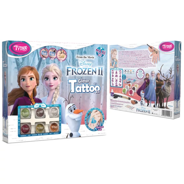 Tytoo Disney Jégvarázs Maxi Csillámtetoválás Szett