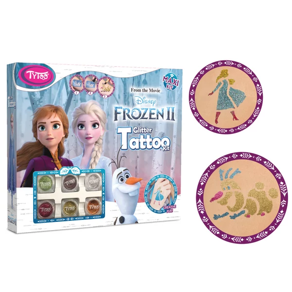 Tytoo Disney Jégvarázs Maxi Csillámtetoválás Szett