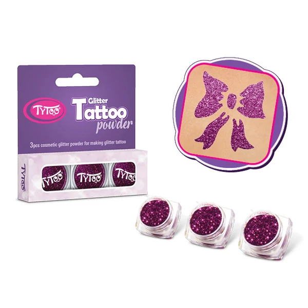 Tytoo Mályva Csillámpor Szett  3 x 2,5 ml