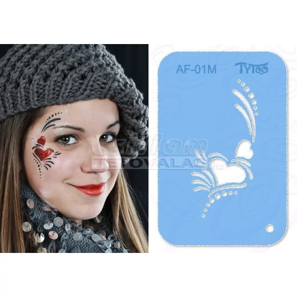 TyToo Szív Sablon Arcfestéshez