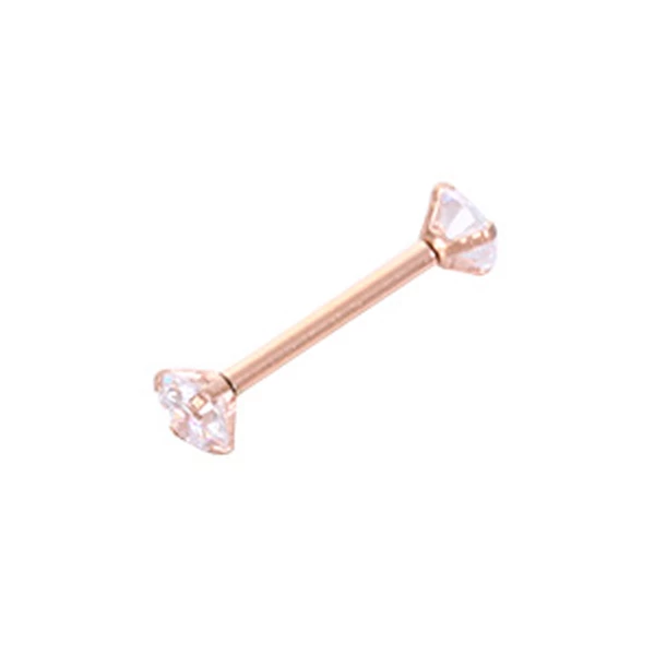 A & ONE Arany színű cirkónia köves piercing