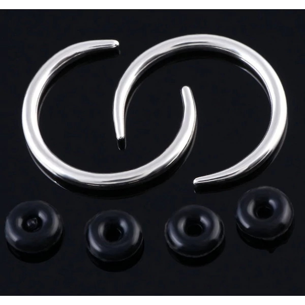 A & ONE Ezüst Színű Rozsdamentes Acél Septum Piercing