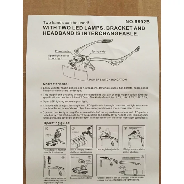 Moonbasa Professzionális Nagyító Szemüveg Szett